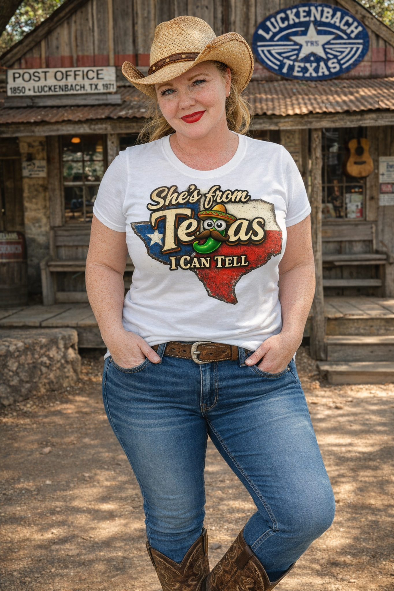 T-shirt -She's From Tejas I Can Tell