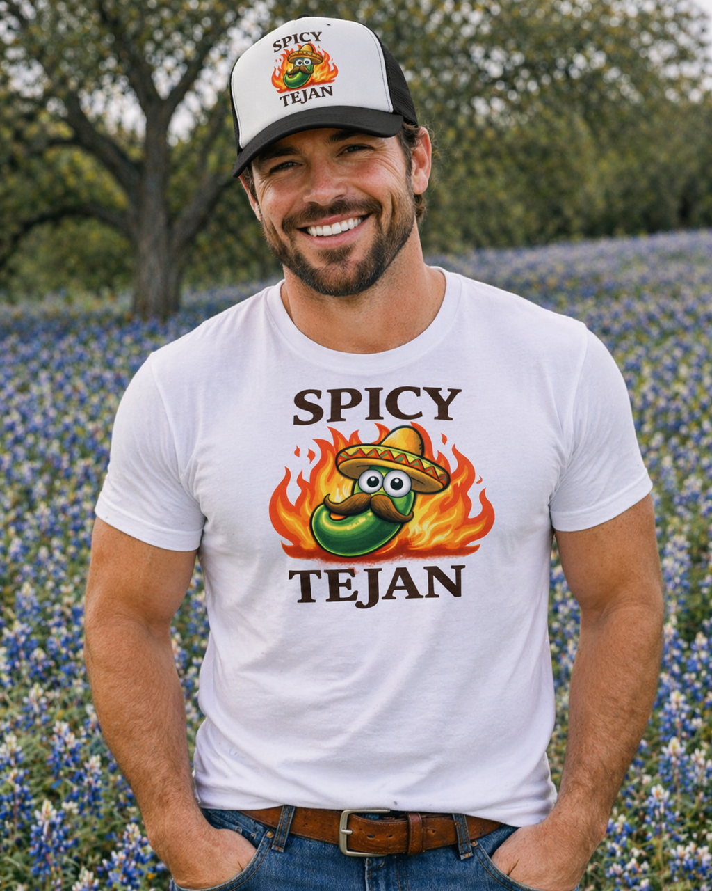 Spicy Tejan Unisex shirt - with matching Hat, blanket, coffee Mug
